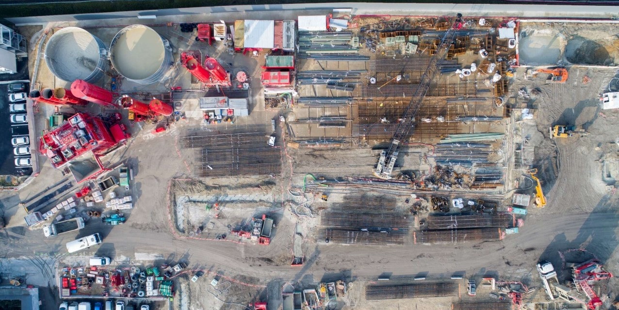 visual of a building site in creteil