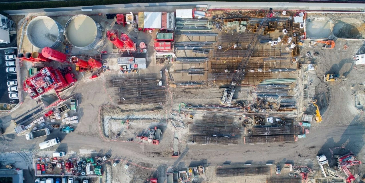 visual of a building site in creteil
