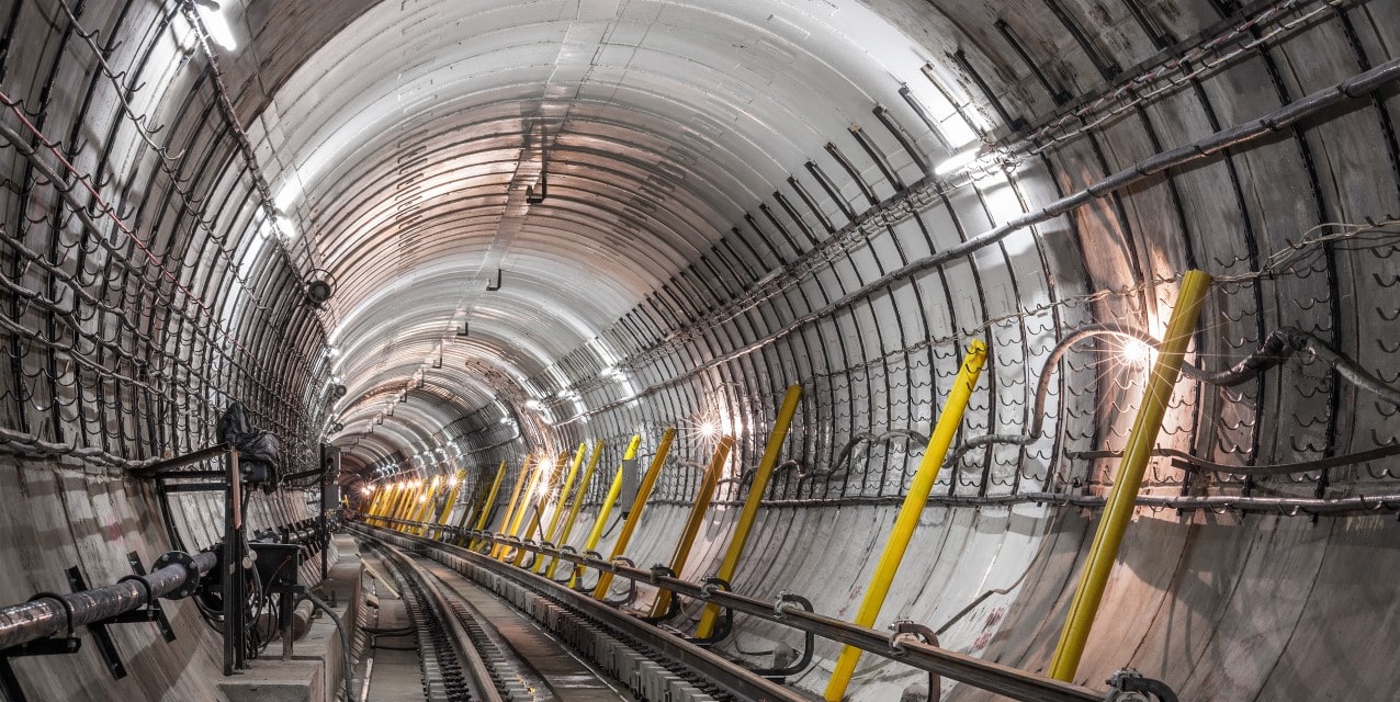 visual of a tunnel inspection